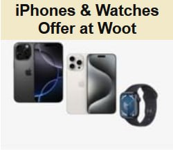 Grade A Refurbished iPhones & Watches at Woot