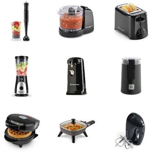 6 x Toastmaster Kitchen Appliances: Blender, Hand Mixer, Can Opener & more + $10 Kohls Cash